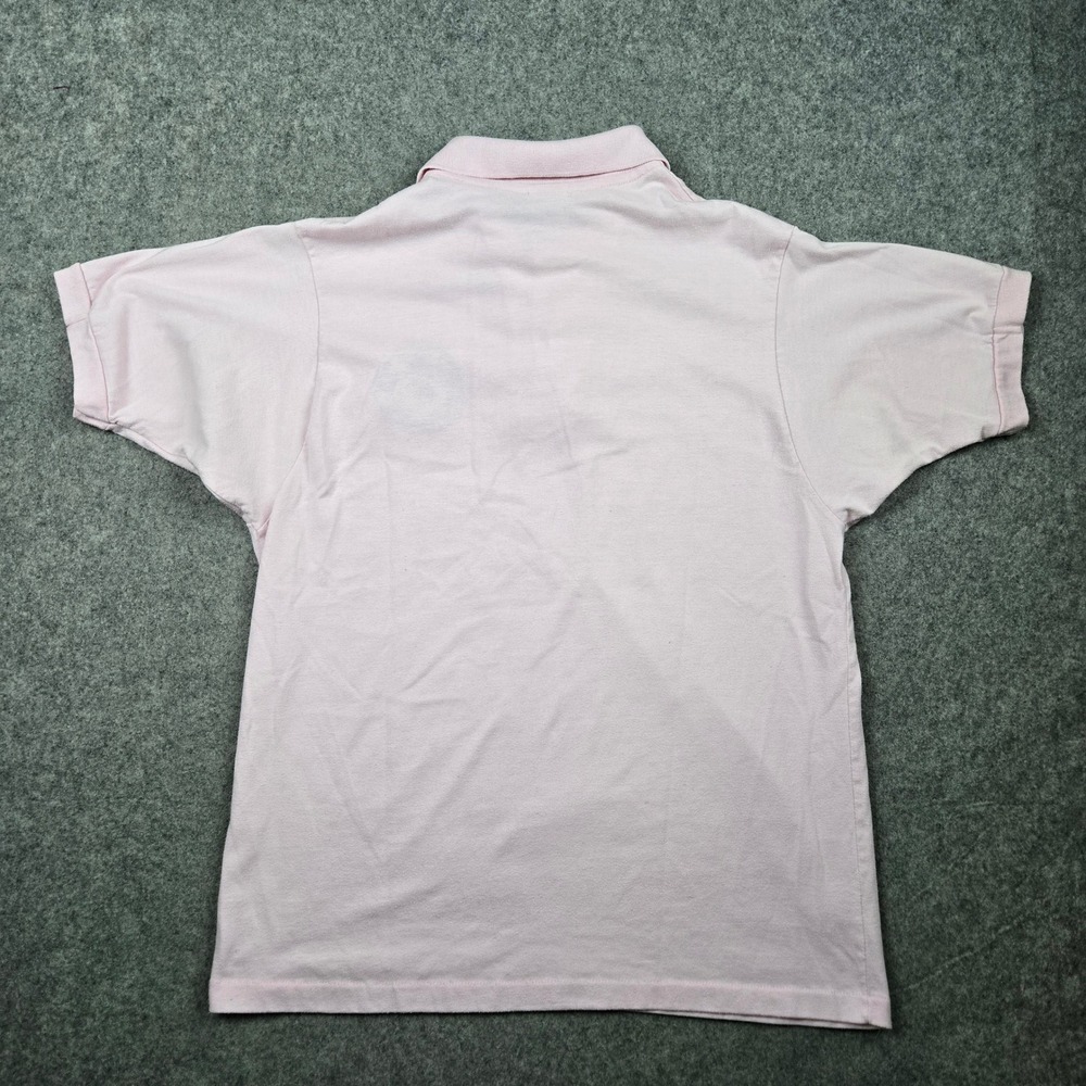 Vtg 80s Disney Polo Shirt Adult Medium Pink Mickey Mouse Epcot Center Pastel - Picture 4 of 7